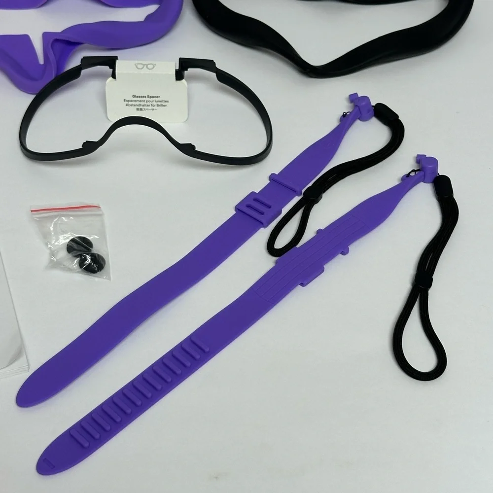 Meta Quest 2 Accessories 2 Batteries Manual Straps Silicone Face Glass Spacer